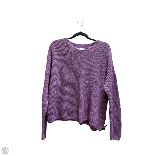 Sweater By Madewell In Purple, Size: L