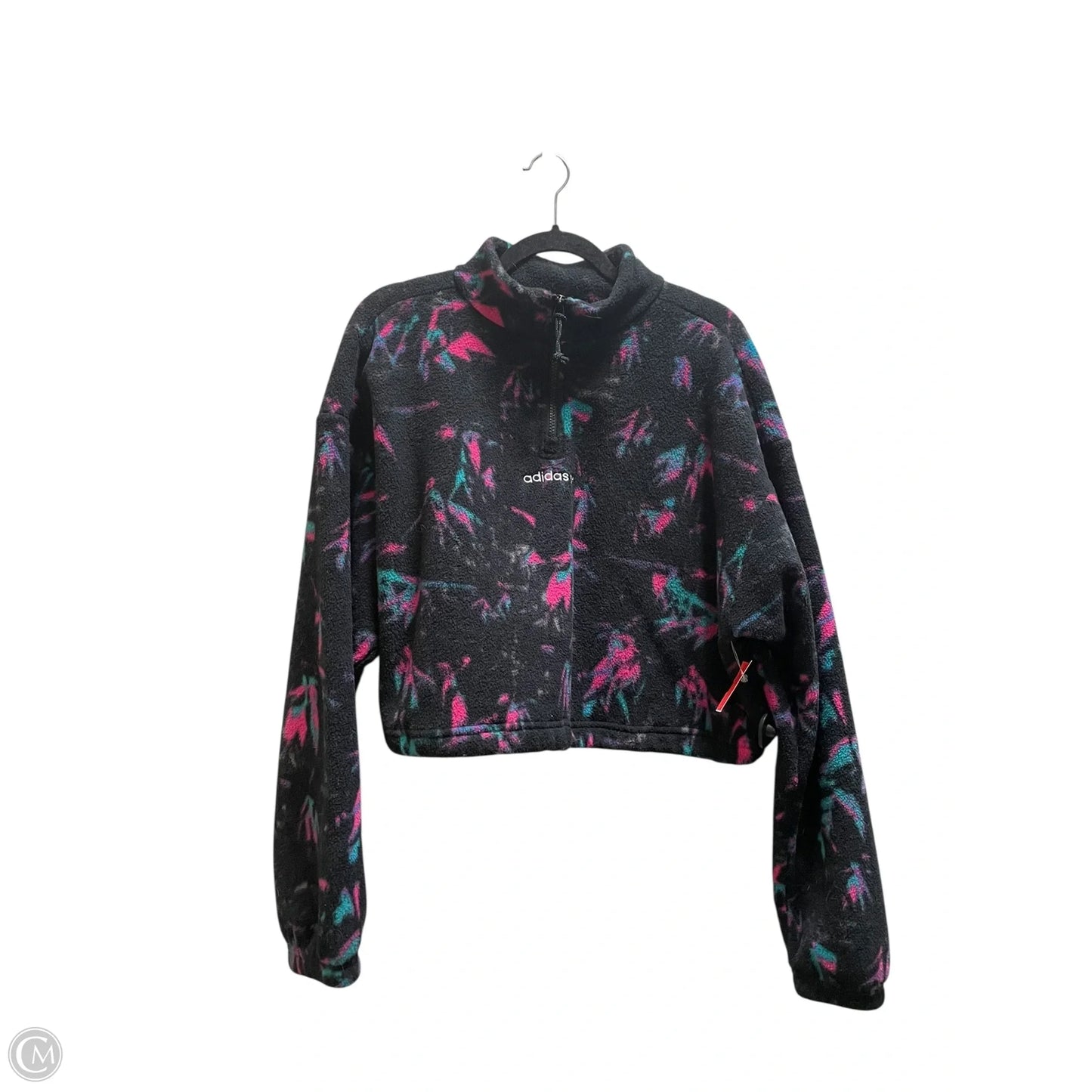 Sweatshirt Collar By Adidas In Black, Size: Xl