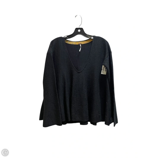 Top Long Sleeve By Free People In Black, Size: Xs