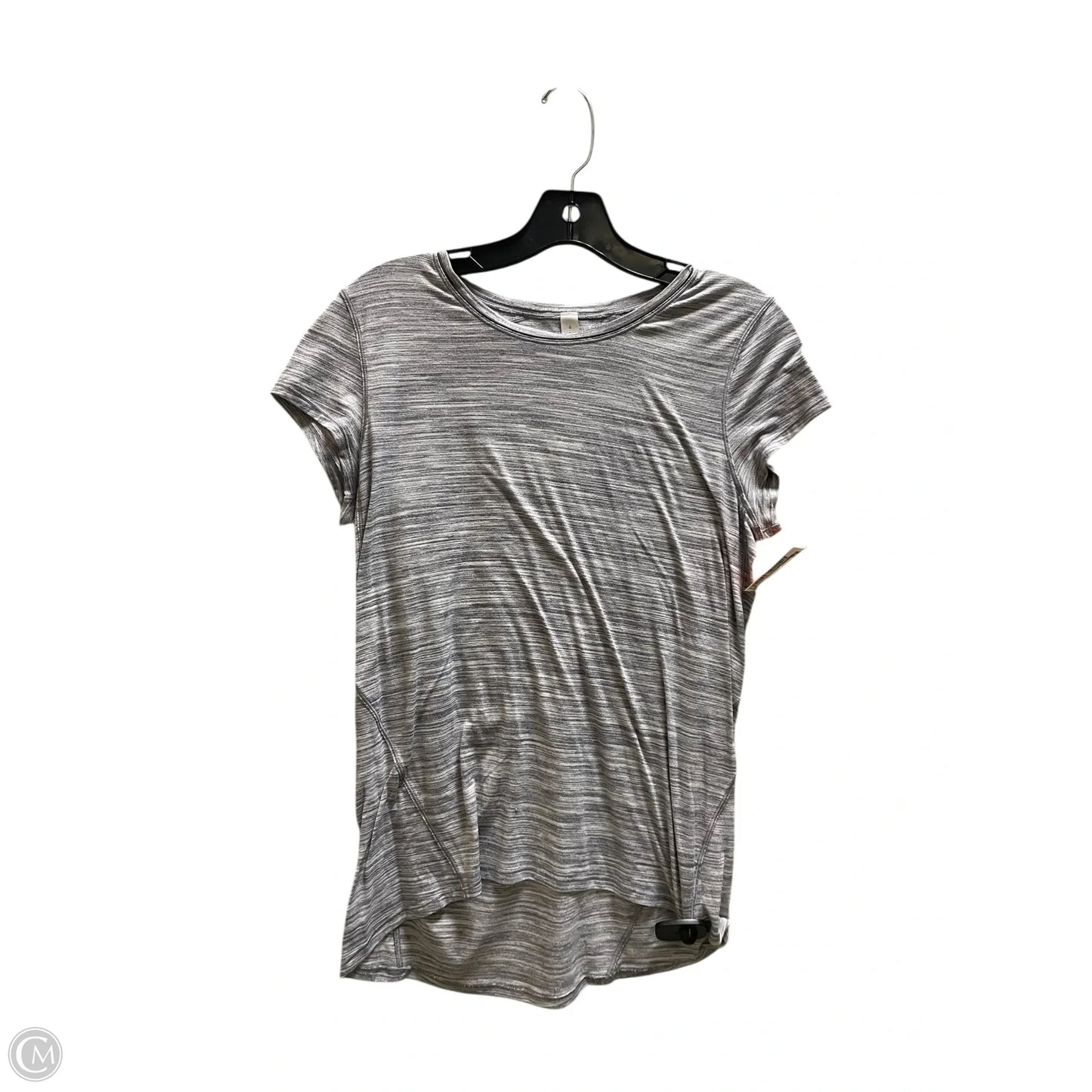 Top Short Sleeve By Lululemon In Grey, Size: 6