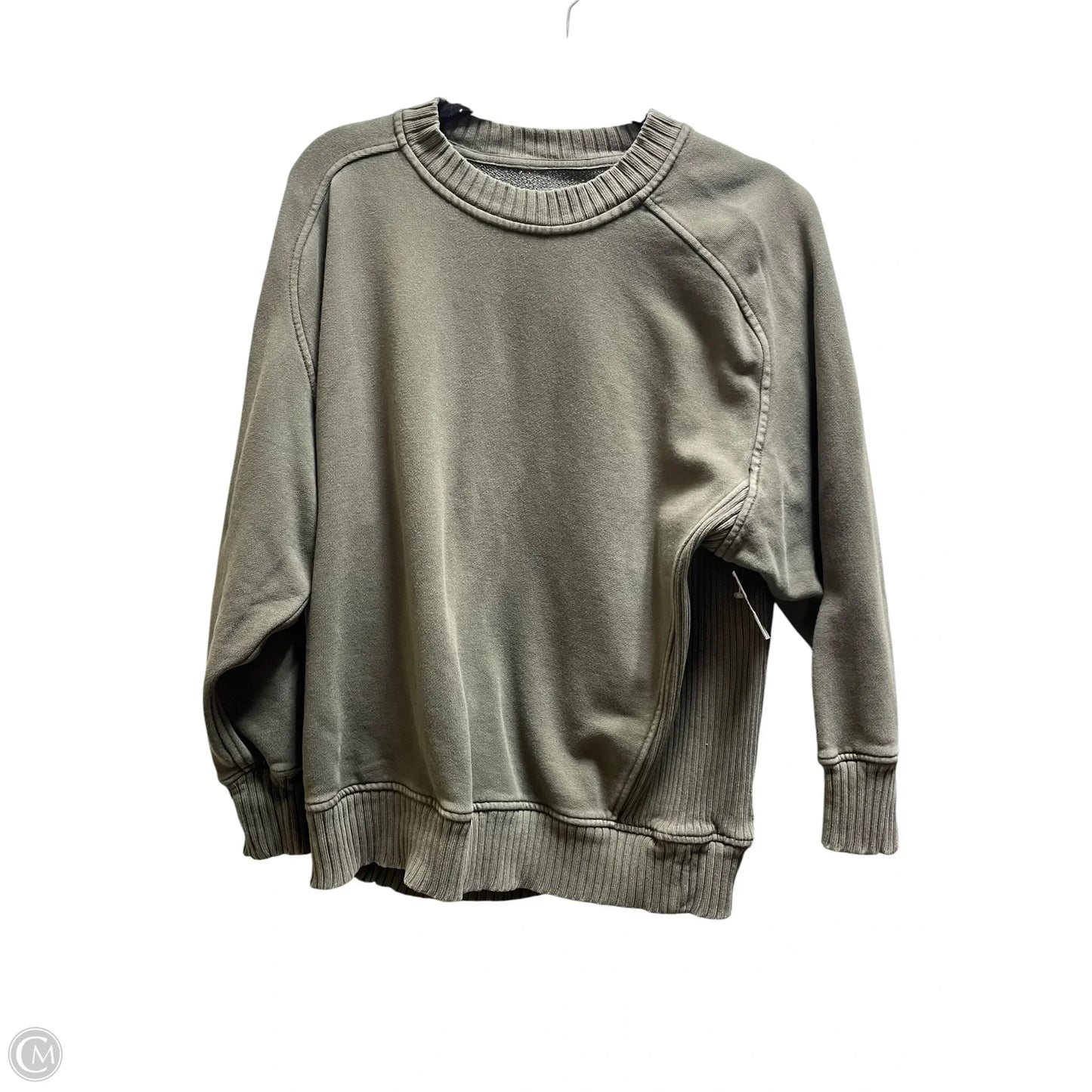 Sweatshirt Crewneck By Aerie In Green, Size: Xs