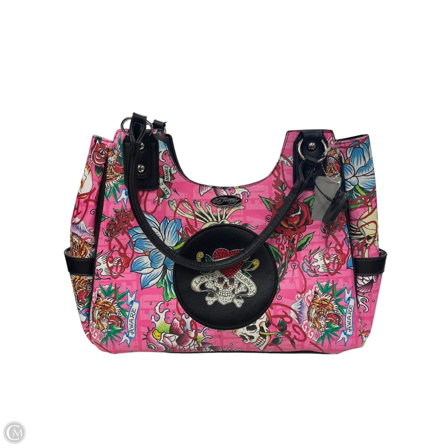 Handbag By Ed Hardy, Size: Large