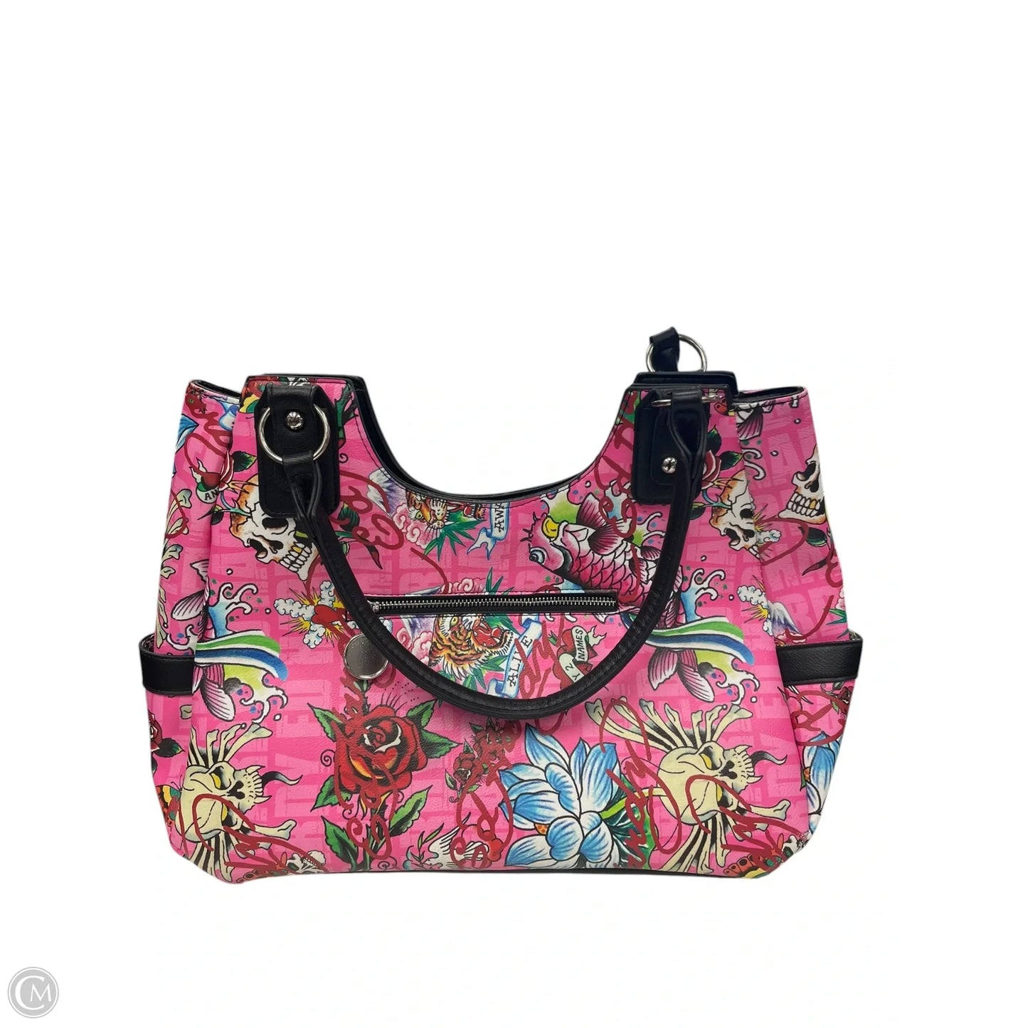 Handbag By Ed Hardy, Size: Large