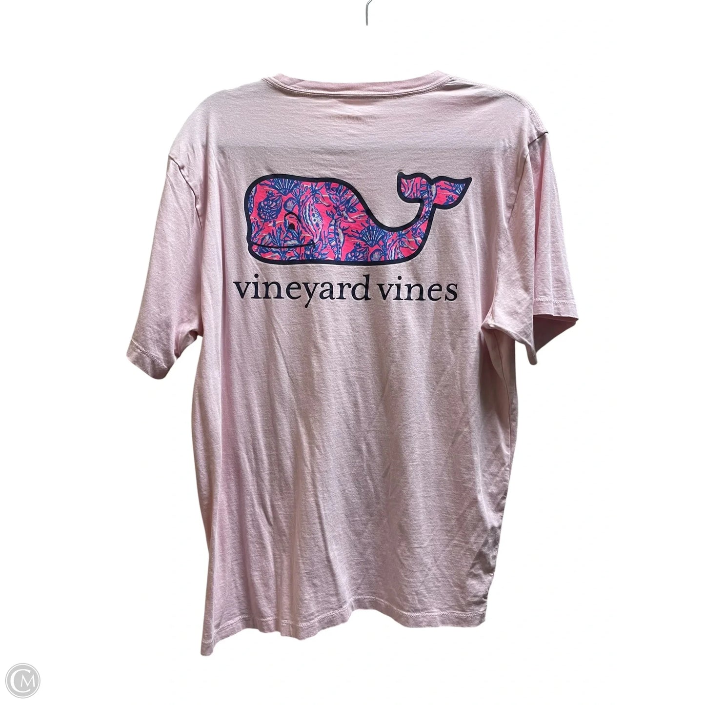 Top Short Sleeve By Vineyard Vines In Pink, Size: M