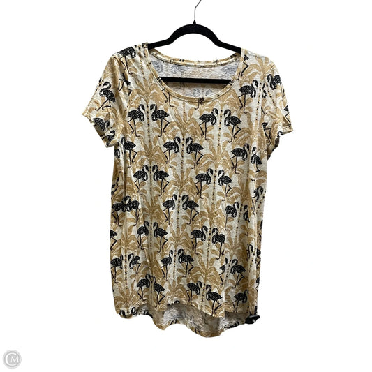 Top Short Sleeve Designer By Lilly Pulitzer In Multi-colored, Size: L