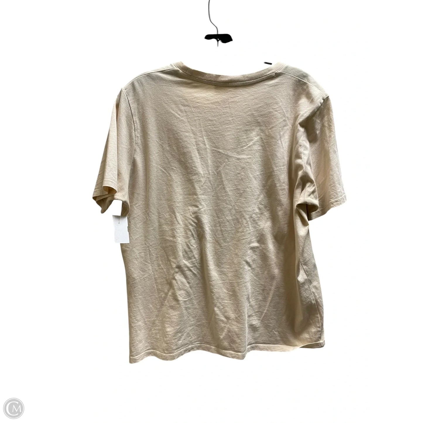Top Short Sleeve By Sezane In Tan, Size: L
