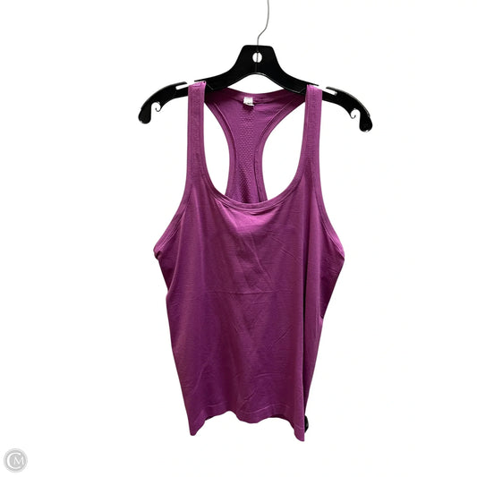 Athletic Tank Top By Lululemon In Purple, Size: 10