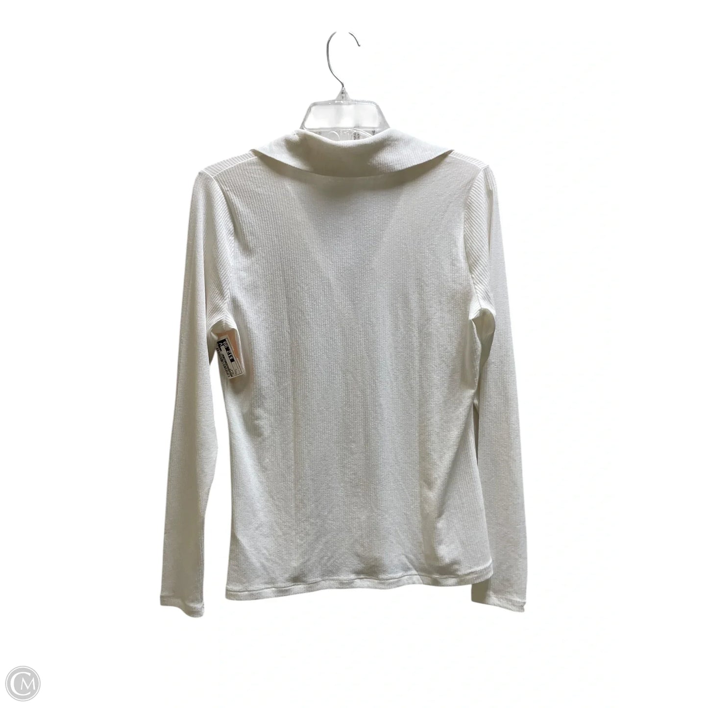 Top Long Sleeve By Abercrombie And Fitch In Cream, Size: L