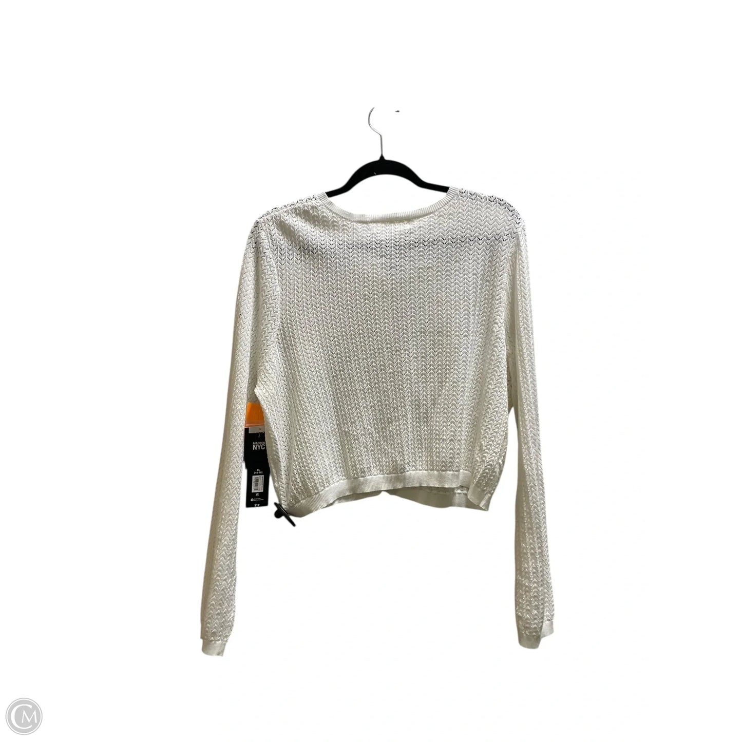 Top Long Sleeve By Madden Nyc In Cream, Size: Xl