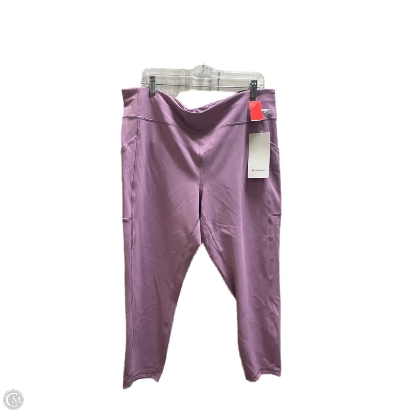Athletic Leggings By Lululemon In Purple, Size: 20