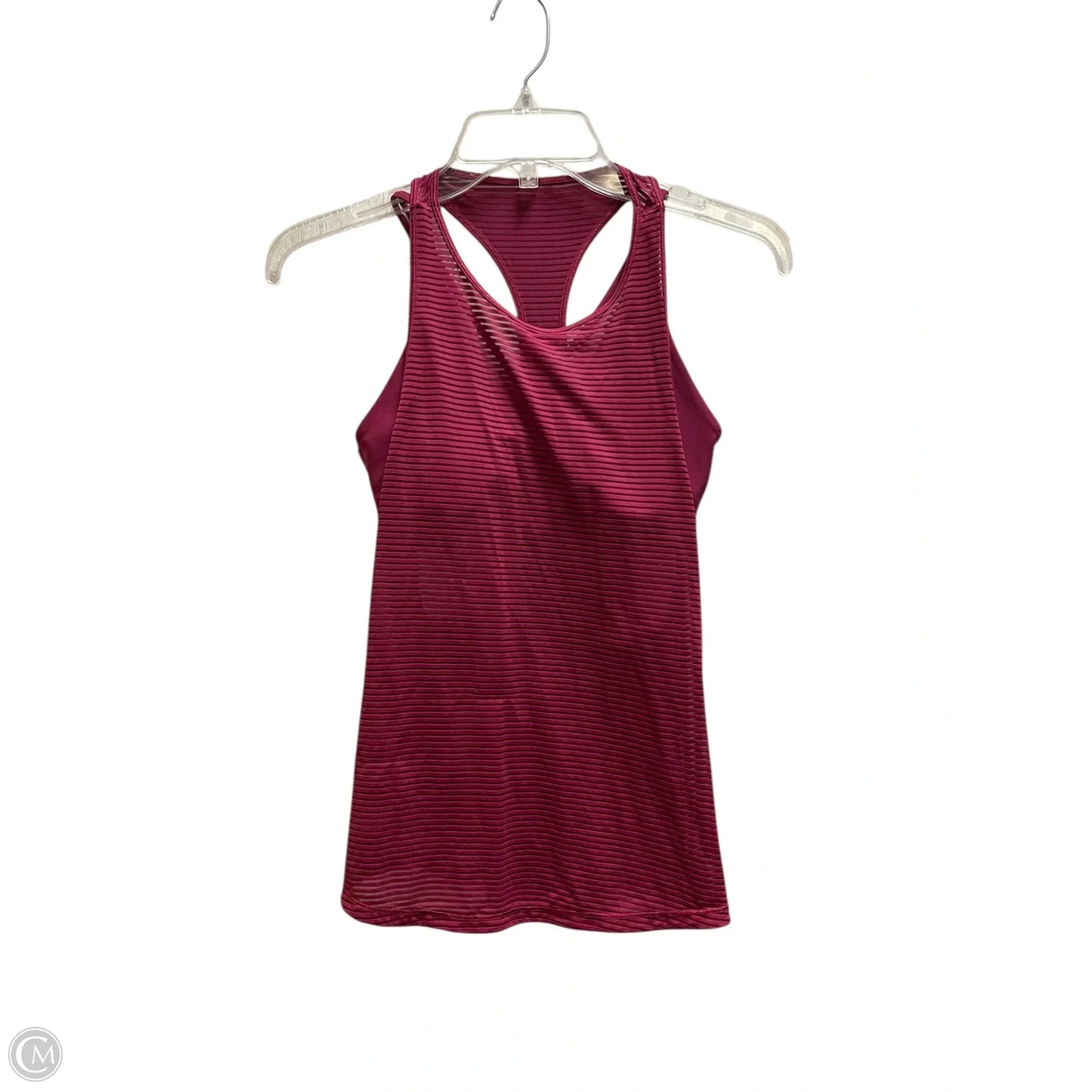 Athletic Tank Top By Lululemon In Maroon, Size: 4