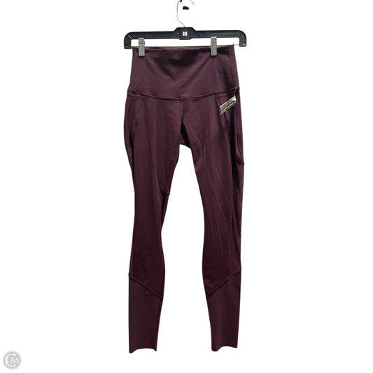 Athletic Leggings By Lululemon In Maroon, Size: 6