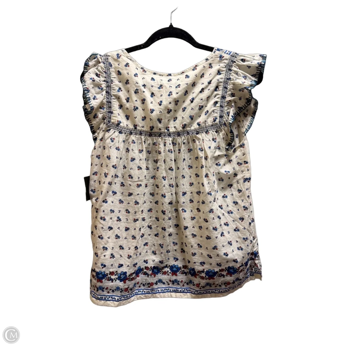 Top Short Sleeve By Point Sur In Floral Print, Size: S