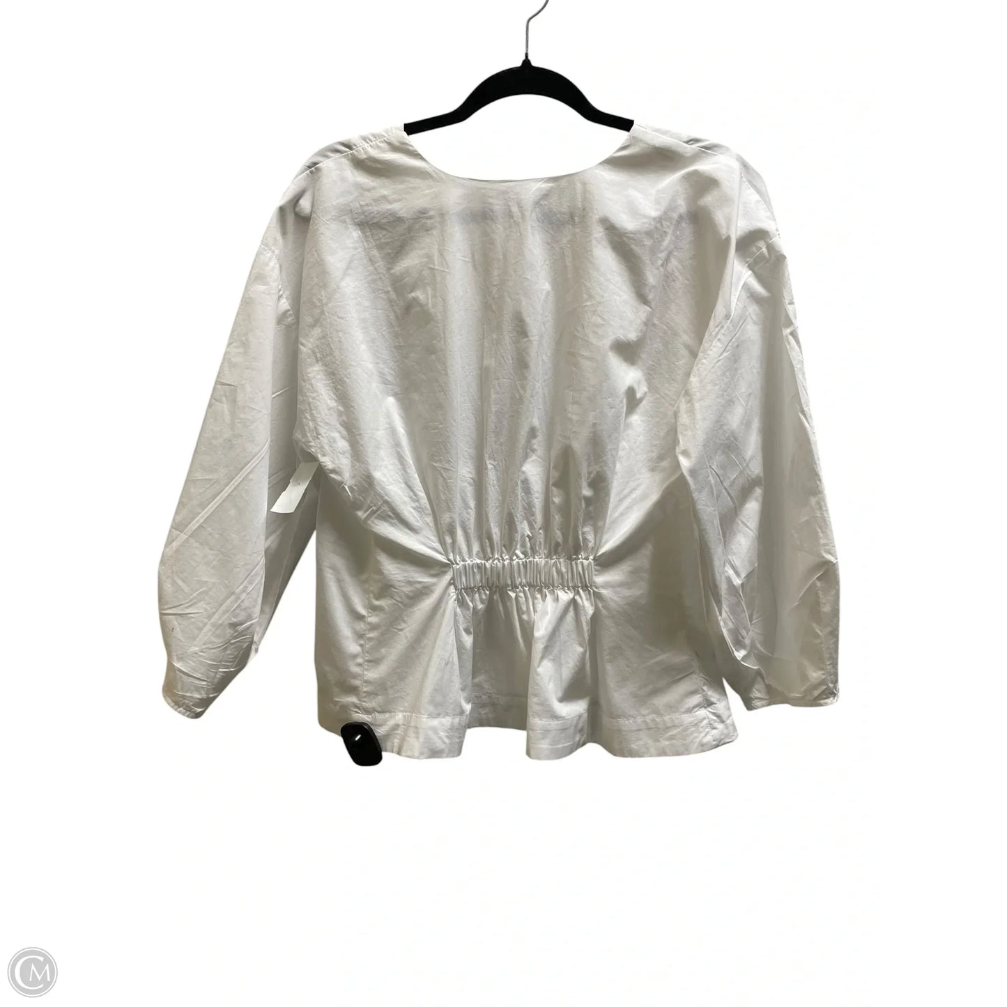 Top Long Sleeve By Loft In White, Size: M