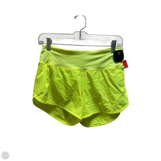 Athletic Shorts By Lululemon In Yellow, Size: 4