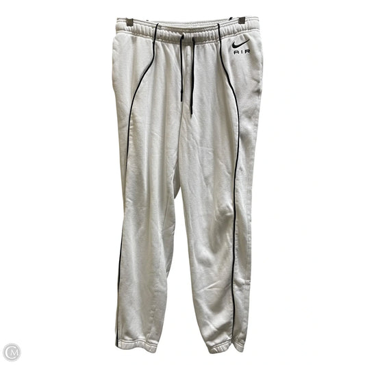 Athletic Pants By Nike In White, Size: M