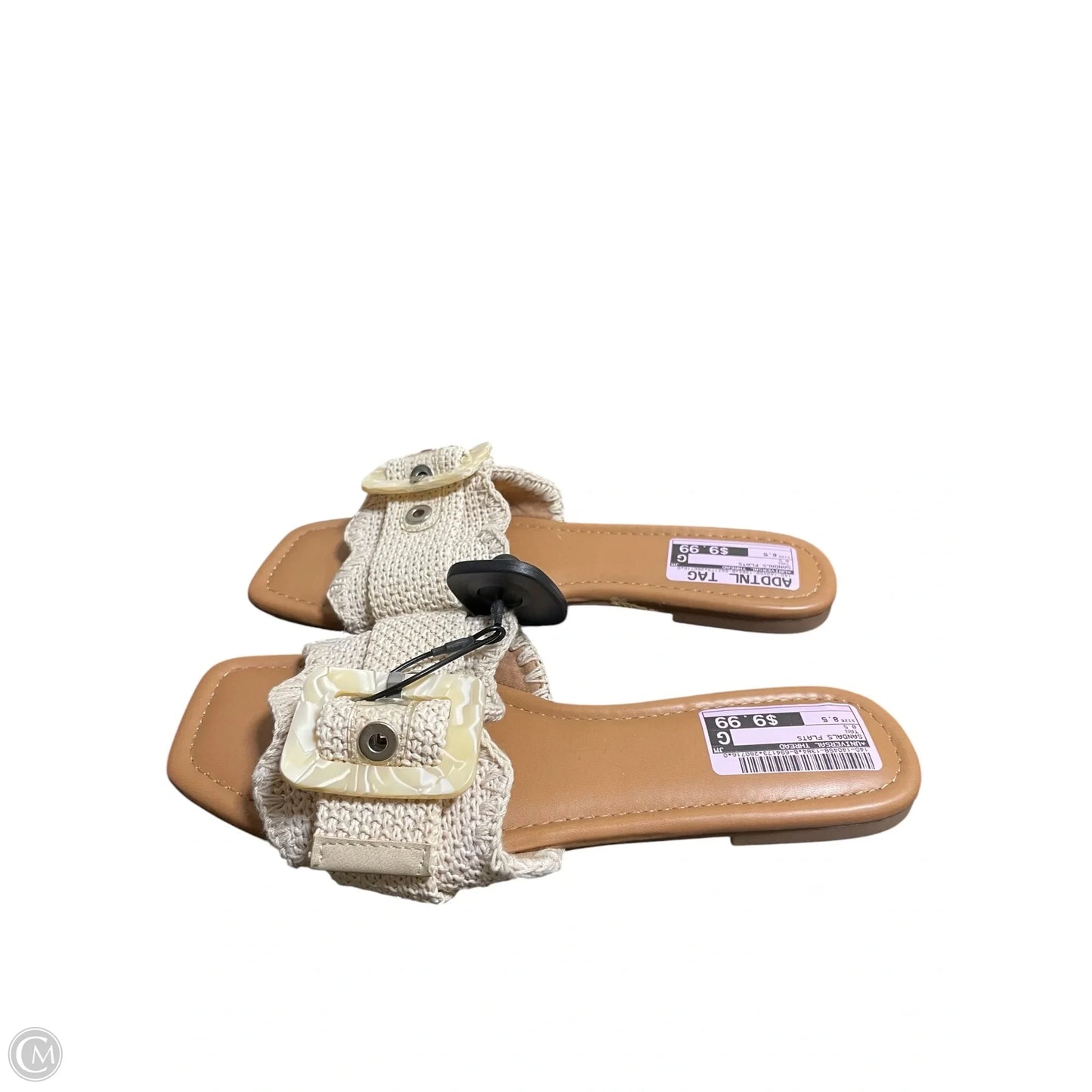 Sandals Flats By Universal Thread In Tan, Size: 8.5