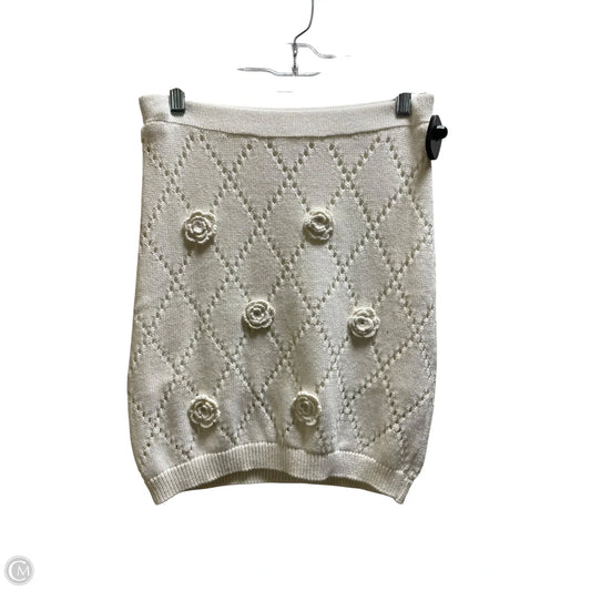 Skirt Mini & Short By Maeve In White, Size: S