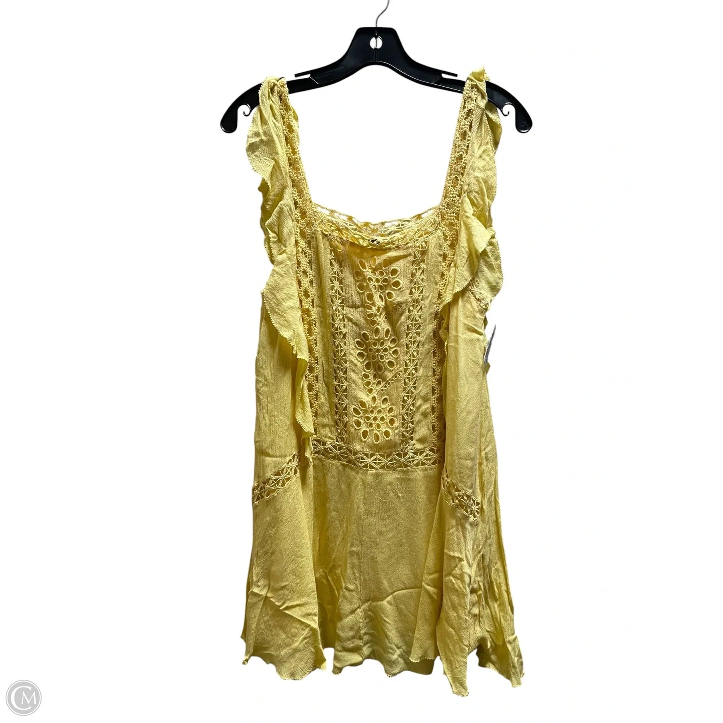 Dress Casual Short By Free People In Yellow, Size: Osfm