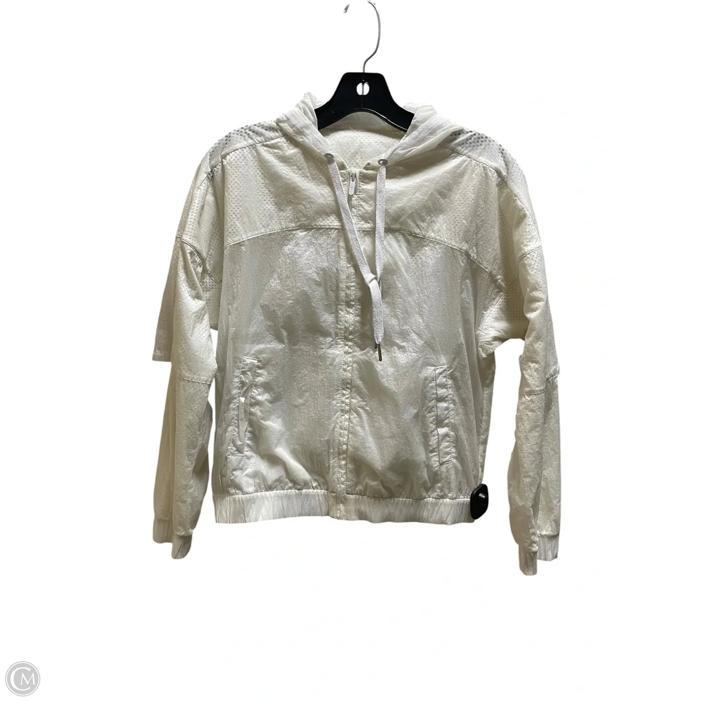 Athletic Jacket By Lululemon In White, Size: 6