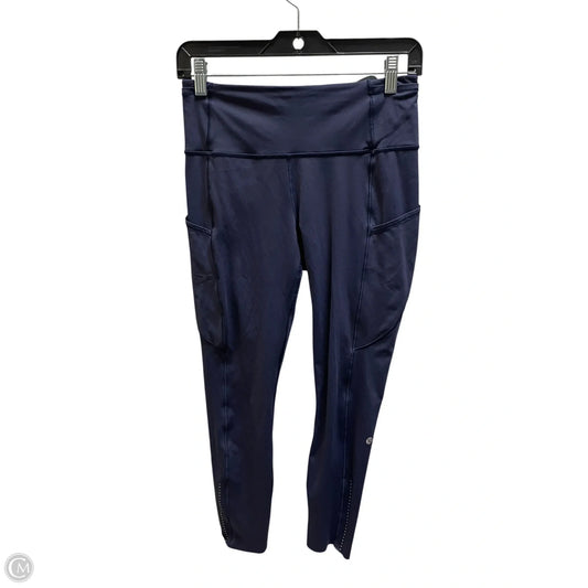Athletic Leggings By Lululemon In Purple, Size: 8