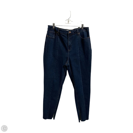 Jeans Skinny By Anne Klein In Blue Denim, Size: 16