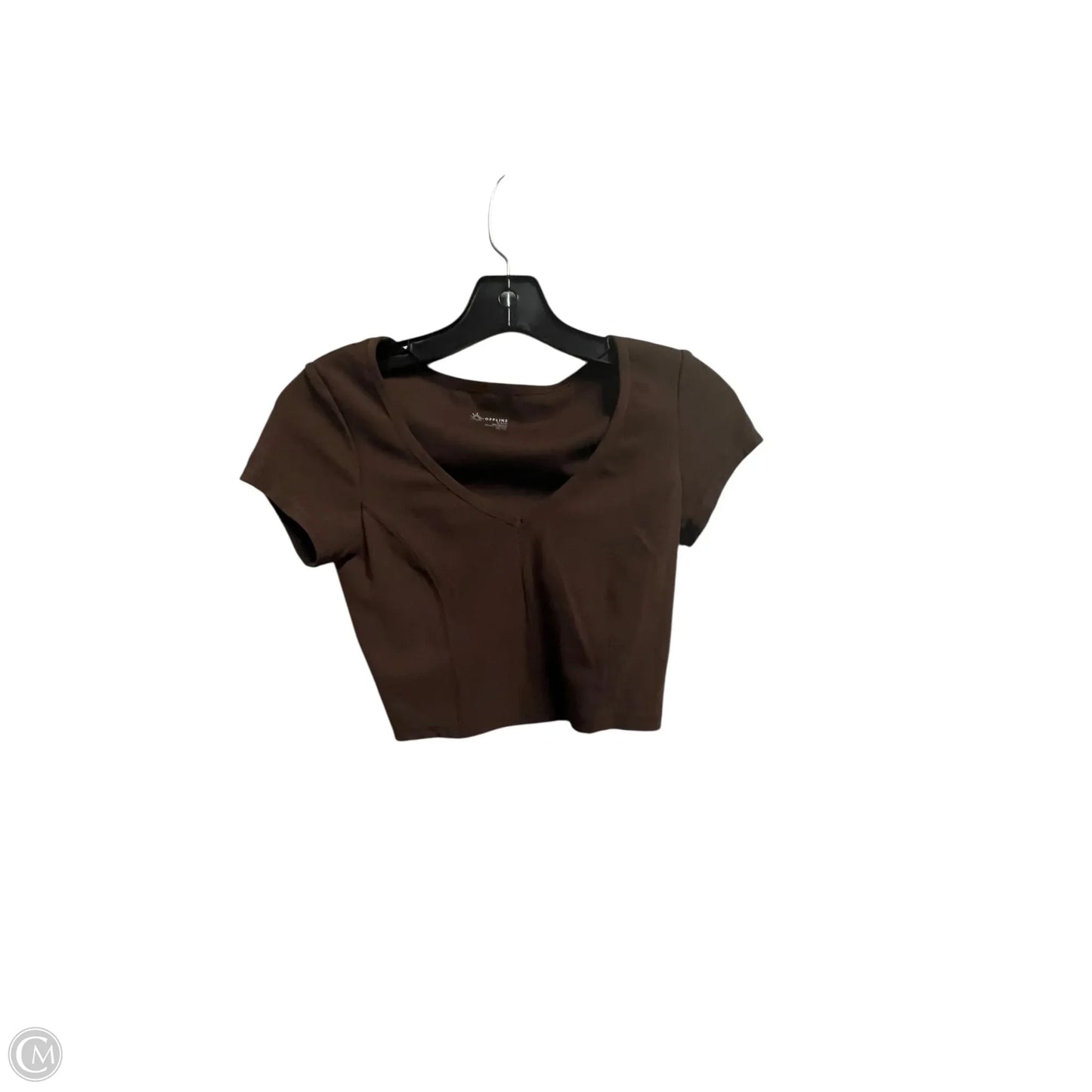 Athletic Top Short Sleeve By Offline By Aerie In Brown, Size: Xs