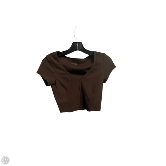 Athletic Top Short Sleeve By Offline By Aerie In Brown, Size: Xs