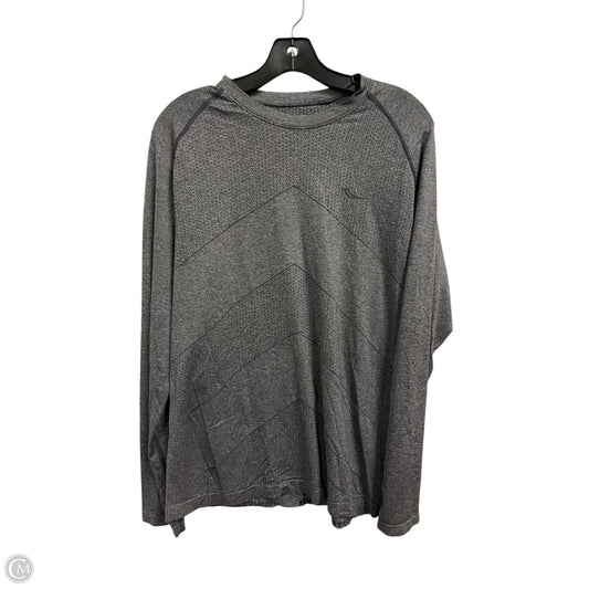 Athletic Top Long Sleeve Crewneck By Saucony In Grey, Size: L