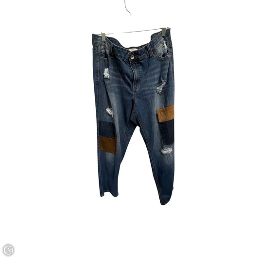 Jeans Straight By Cato In Blue Denim, Size: 16