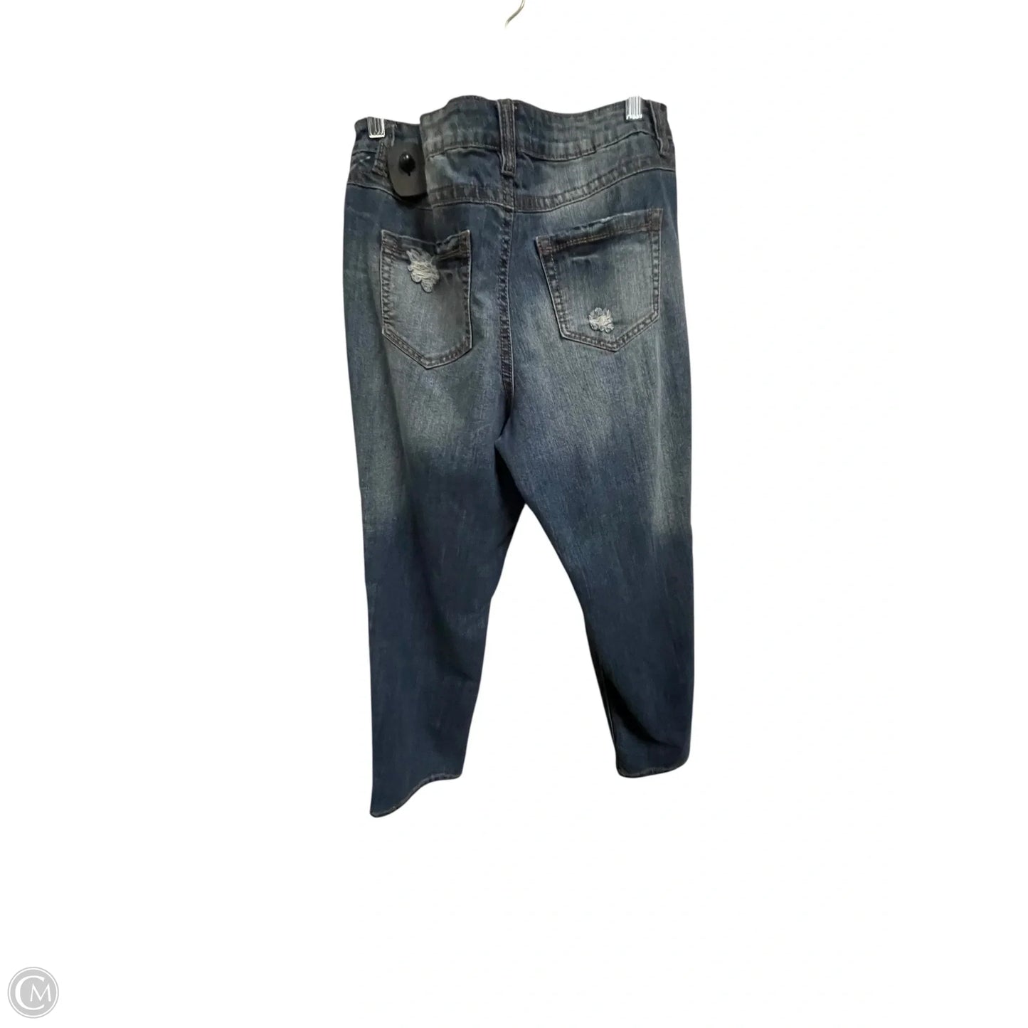 Jeans Straight By Cato In Blue Denim, Size: 16
