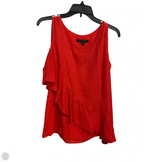 Top Sleeveless By Zac And Rachel In Red, Size: S