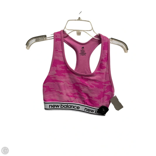 Athletic Bra By New Balance In Pink, Size: L