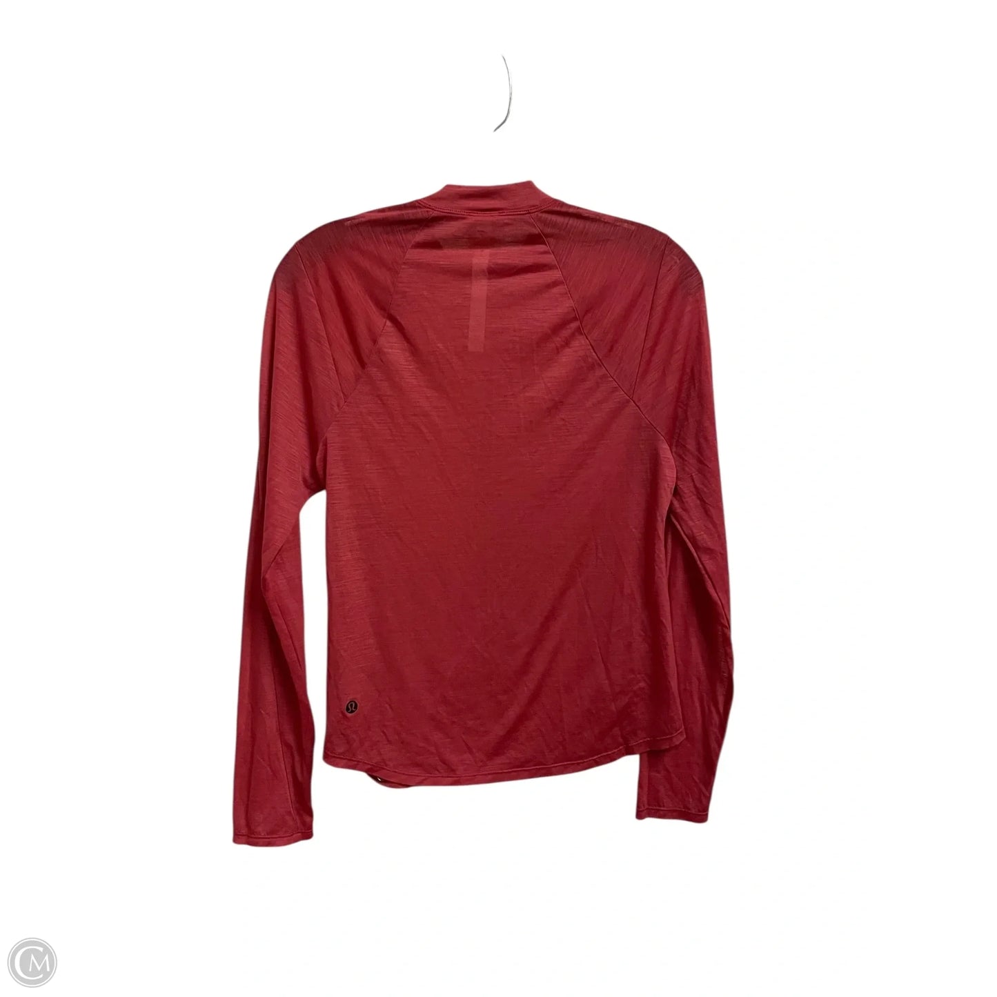 Athletic Top Long Sleeve Crewneck By Lululemon In Red, Size: 6