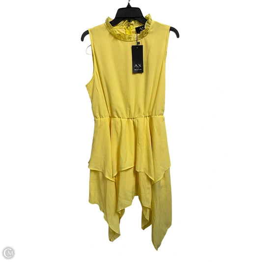 Dress Party Midi By Clothes Mentor In Yellow, Size: Xl
