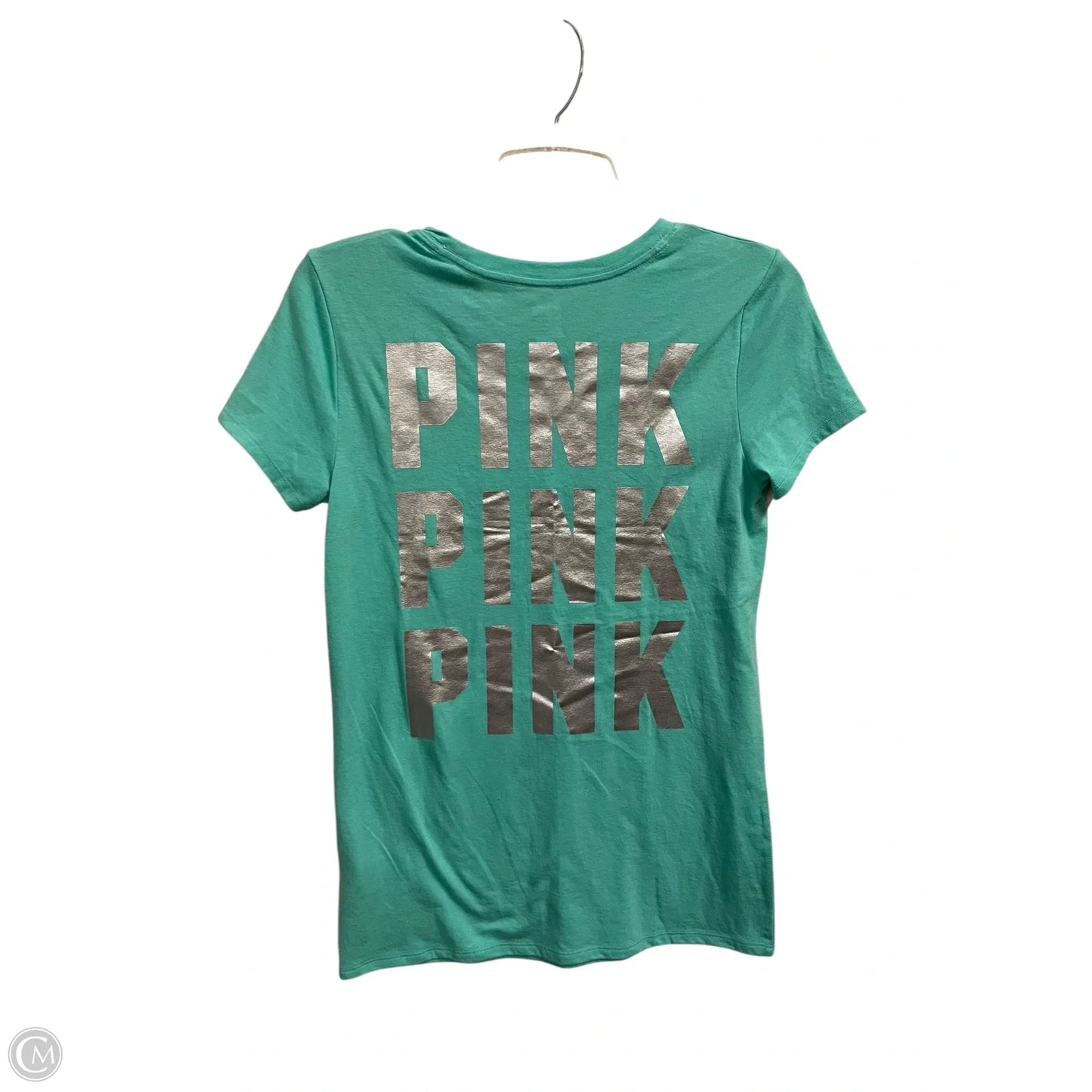 Top Short Sleeve Basic By Pink In Green, Size: Xs