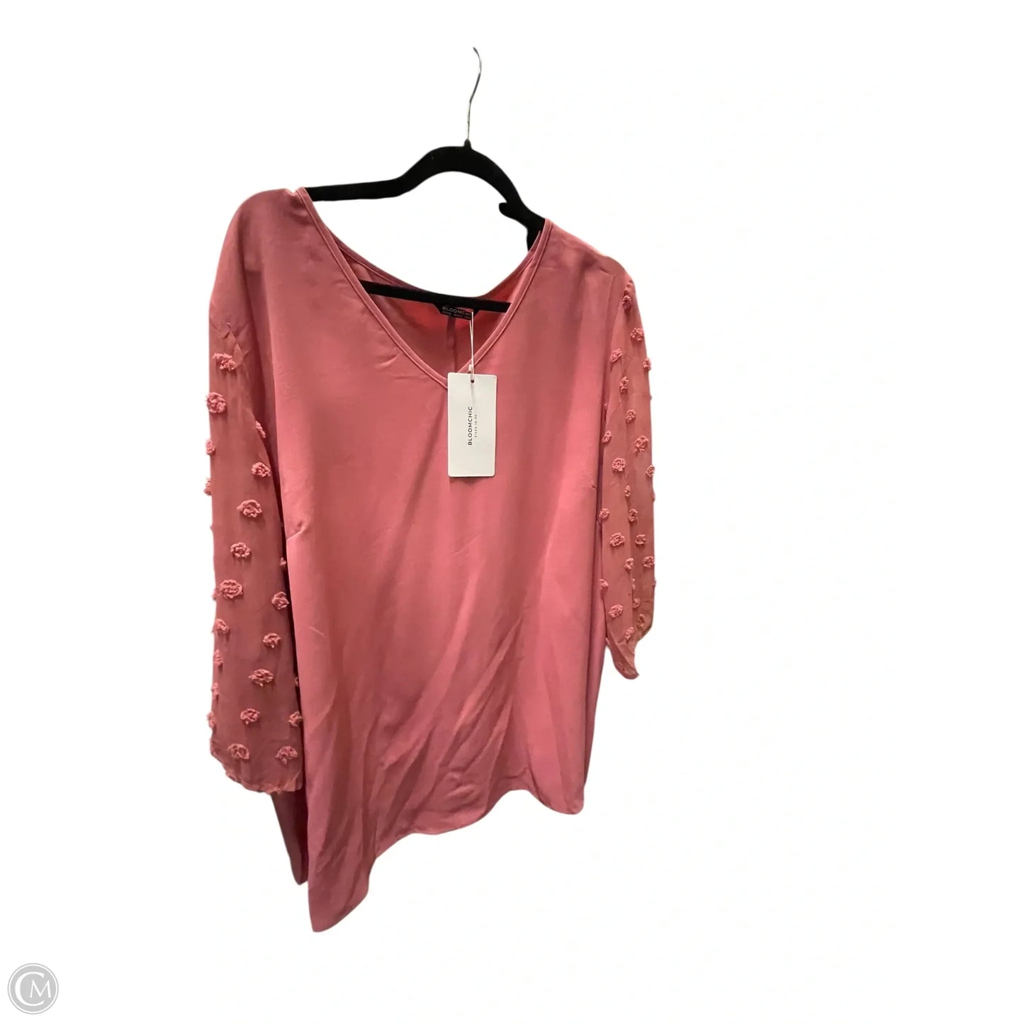 Top Short Sleeve By Clothes Mentor In Pink, Size: 3x