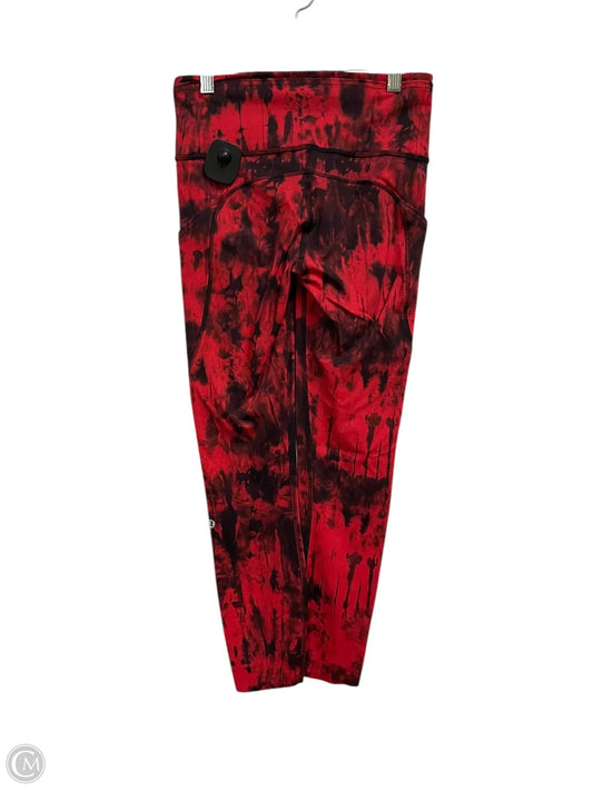 Athletic Leggings By Lululemon In Tie Dye Print, Size: 4