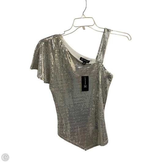 Top Sleeveless By Inc In Silver, Size: Xs