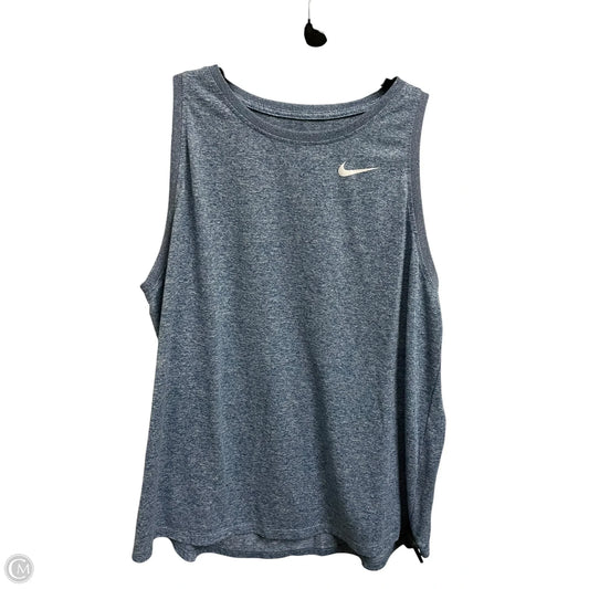 Athletic Tank Top By Nike Apparel In Blue, Size: Xl