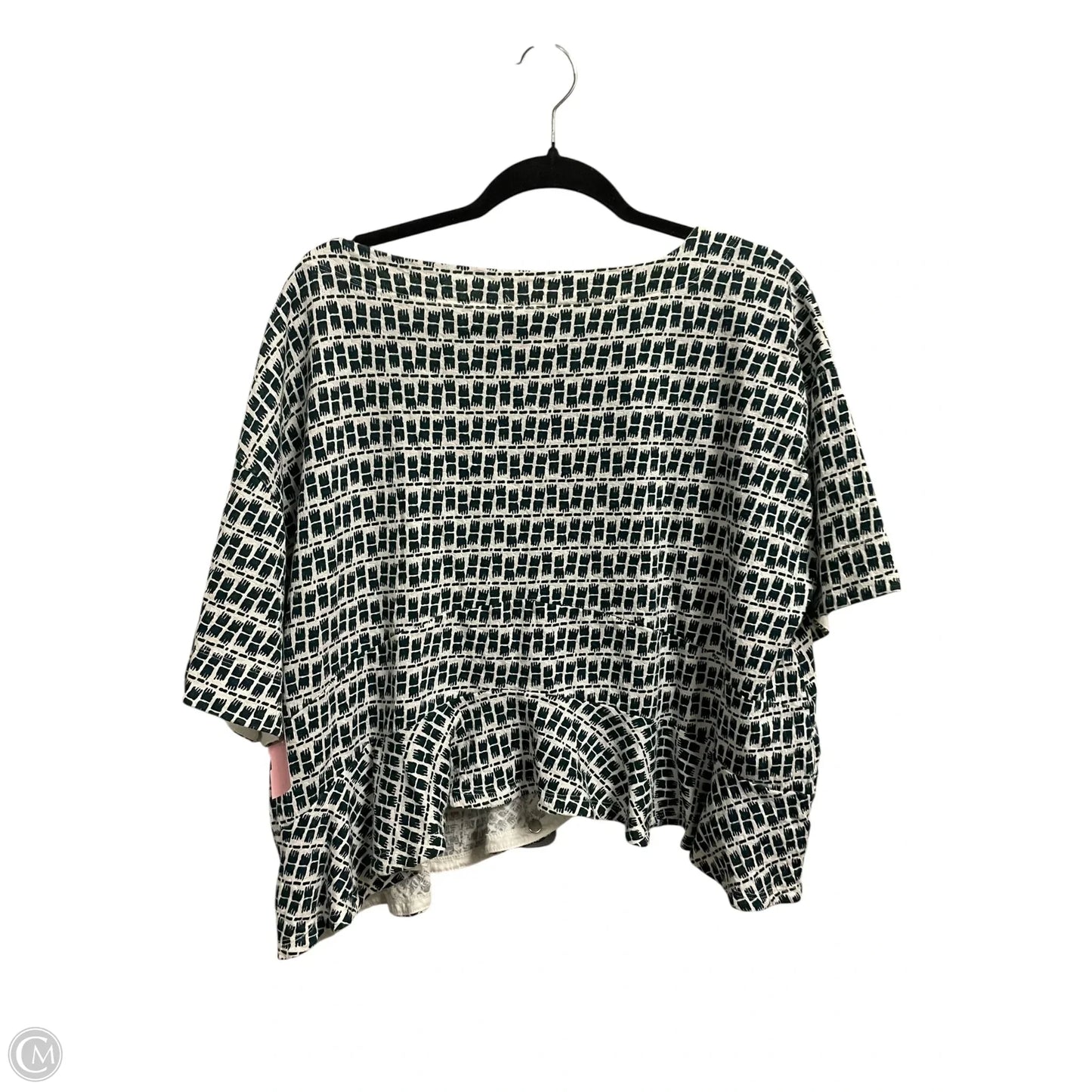 Top Short Sleeve By Anthropologie In Green, Size: M
