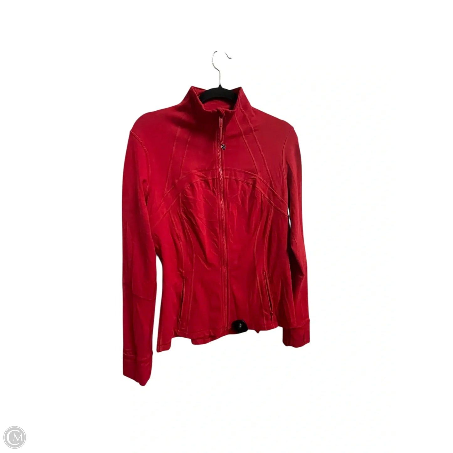 Athletic Jacket By Lululemon In Red, Size: 10