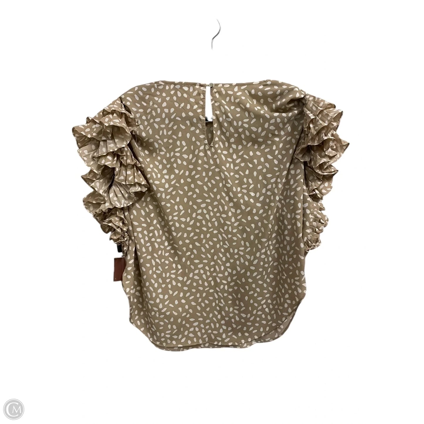 Top Short Sleeve By Jodifl In Tan, Size: S