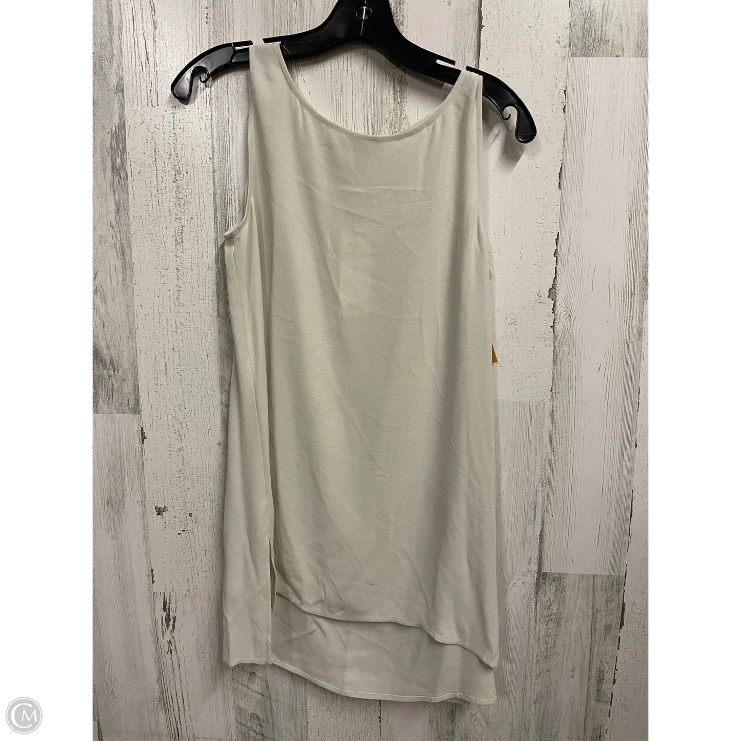 Top Sleeveless Basic By Eileen Fisher In Cream, Size: Xs