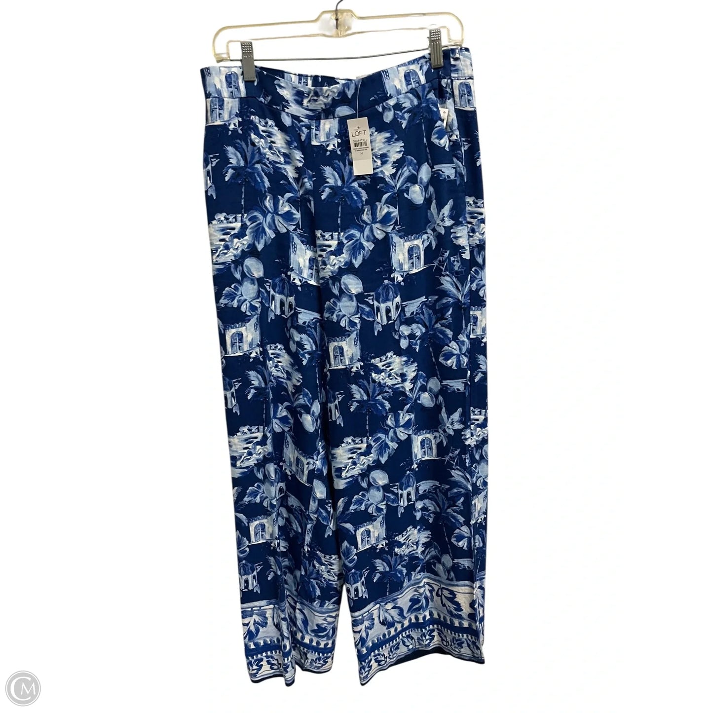 Pants Linen By Loft In Blue, Size: M