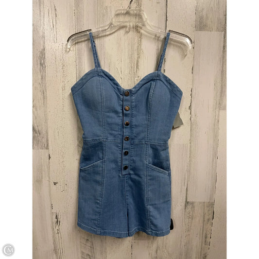 Romper By Haute Hippie In Blue Denim, Size: S