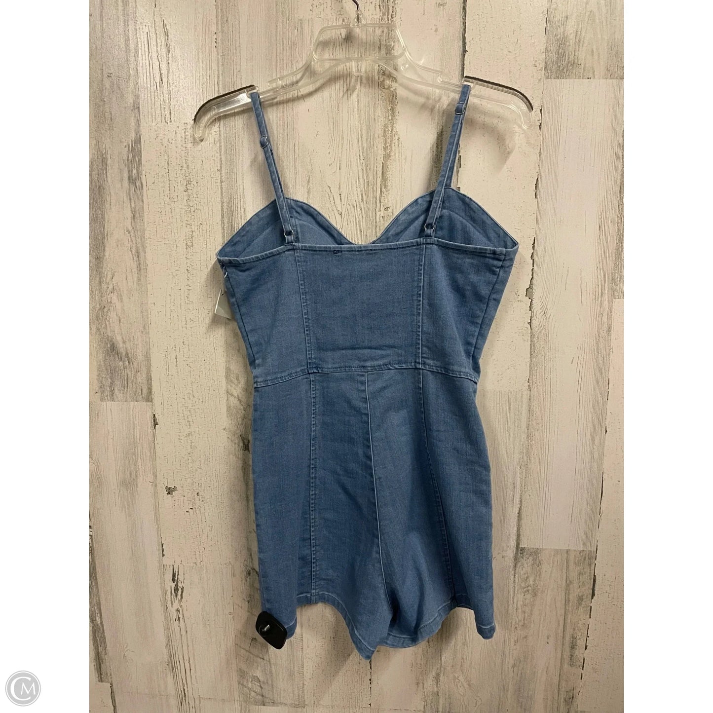 Romper By Haute Hippie In Blue Denim, Size: S