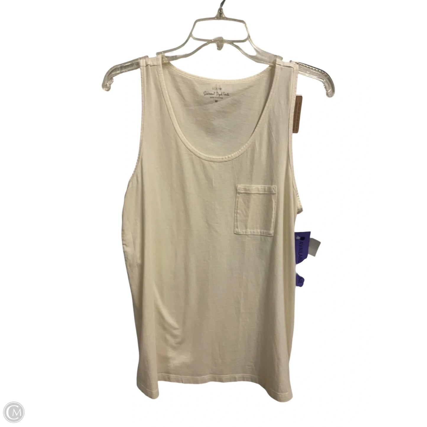 Top Sleeveless Basic By J. Crew In Cream, Size: M