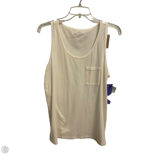 Top Sleeveless Basic By J. Crew In Cream, Size: M