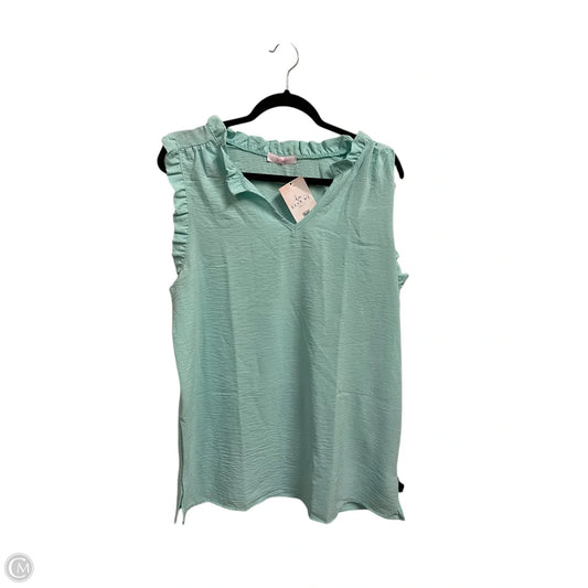 Top Sleeveless By Clothes Mentor In Aqua, Size: Xl